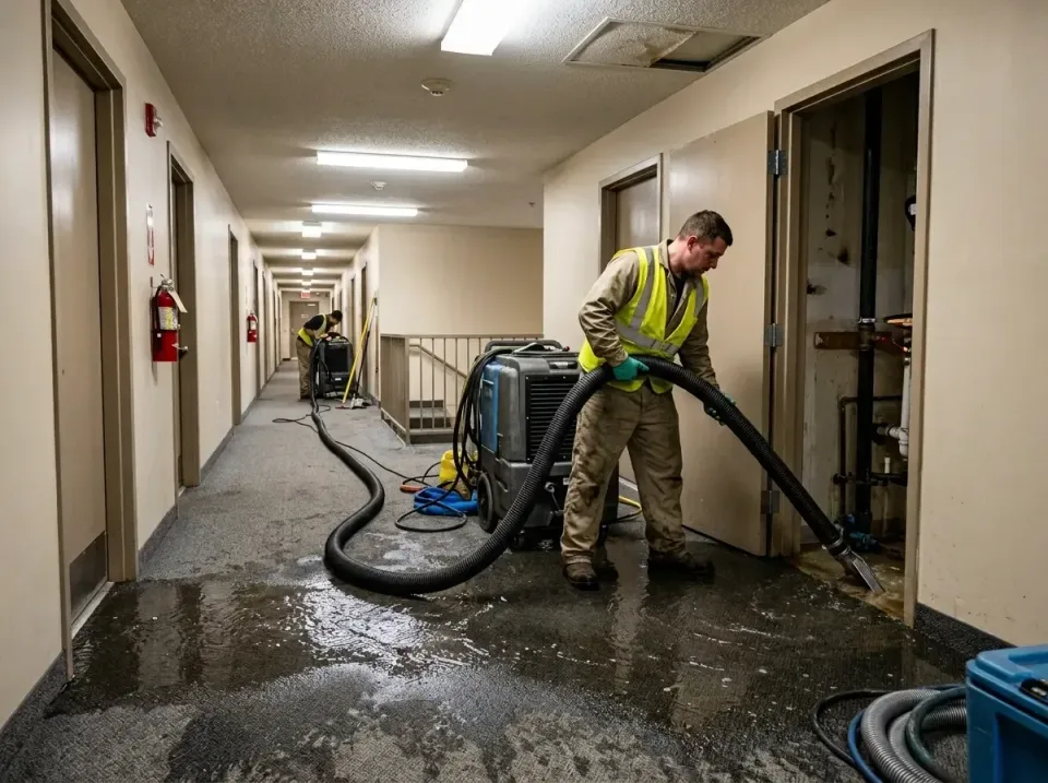 multi-unit-apartment-hallway-f-005 — frequently asked questions, Emergency Burst Pipe Water Extraction & Removal in Yosemite…